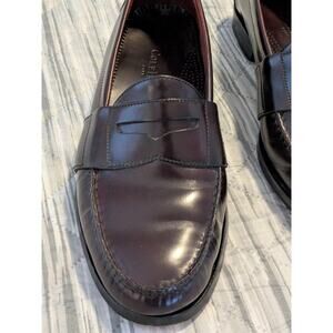 Cole Haan City Pinch Penny Loafers Burgundy Leather Dress Shoes Men's 10 M